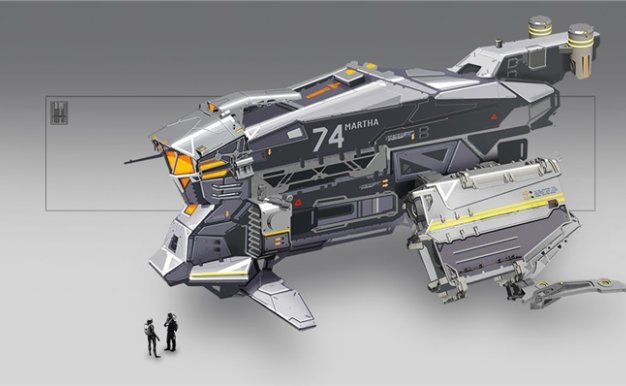 德国概念设计师科幻飞行器宇宙飞船外观内部设计参考CG 图片素材