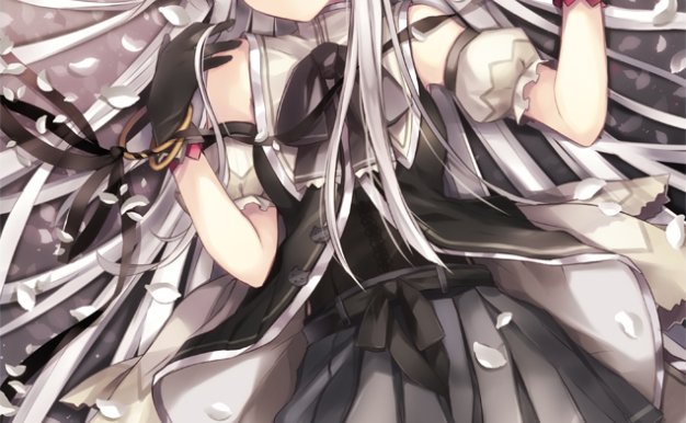 [1.36G]动漫蝴蝶结发饰缎带少女图集高清壁纸原画插画图片素材 美术资料_持续更新