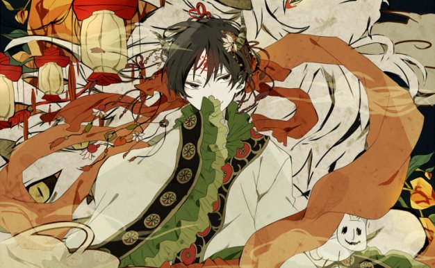 [1.38G]动漫鬼灯的冷彻同人图集原画插画壁纸线稿图片素材合集 美术资料_持续更新