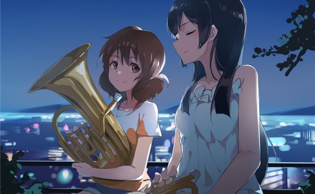 [1.4G]动漫吹响上低音号同人图集原画插画线稿壁纸图片素材合集美术资料_持续更新