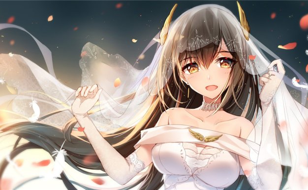 动漫婚纱花嫁少女角色主题图集原画插画线稿立绘图片素材美术资料_持续更新