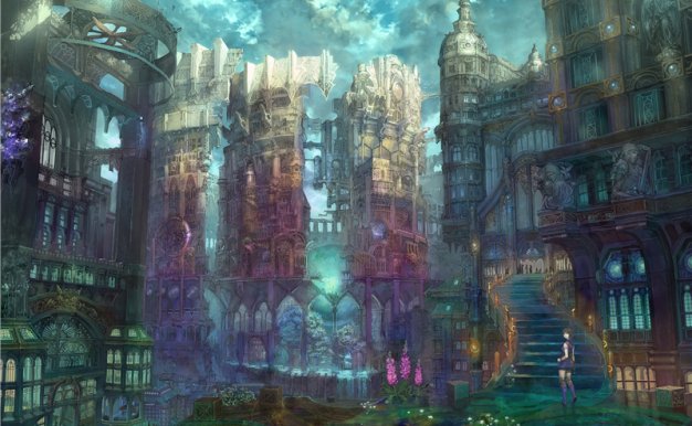 P站画师六七质中世纪幻想游戏场景原画插画壁纸图片素材美术资料