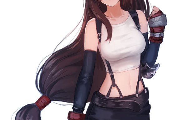 [816M]游戏最终幻想7角色蒂法同人图集原画插画线稿CG壁纸 美术图片素材