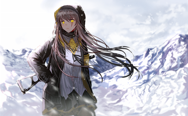 [1.6G]手游少女前线角色UMP45 P站同人图集原画插画线稿CG壁纸图片素材