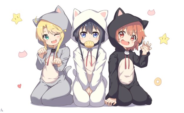 动漫天使降临到我身边同人图集原画插画线稿壁纸图片素材美术资料