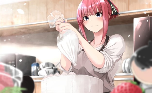 [1.9G]五等分的花嫁角色中野二乃图集原画插画CG线稿立绘壁纸 图片素材