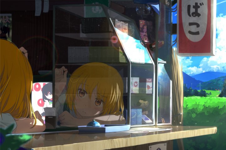 日本画师荻pote软萌少女原画插画CG壁纸 – ACG图包网