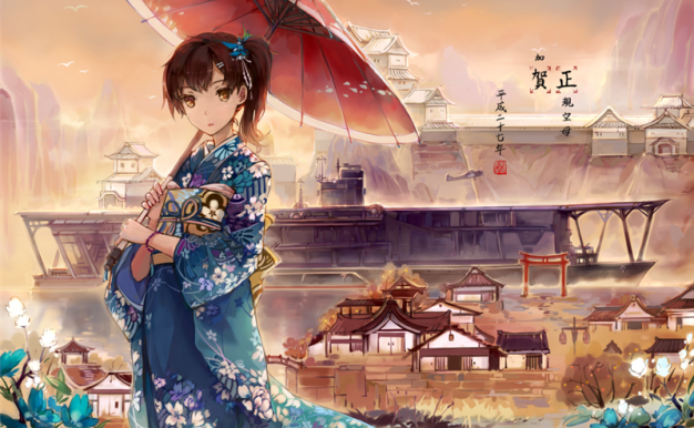 [1G]游戏舰队舰娘角色加贺P站pixiv同人图集插画壁纸图片素材美术资料