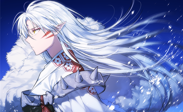 动漫犬夜叉角色杀生丸同人图集原画插画线稿壁纸图片素材美术资料