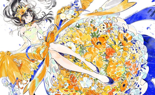 日本画师海岛千本灵动少女原画图集插画图片素材美术绘画临摹资料