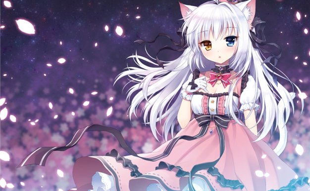 动漫二次元异色瞳角色少女图集原画插画CG壁纸图片素材 美术资料