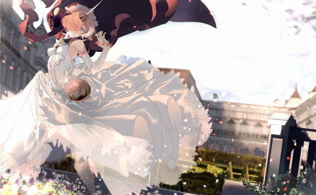 FGO/fate系列角色肯娘弗兰肯斯坦同人图集原画插画壁纸CG图片素材