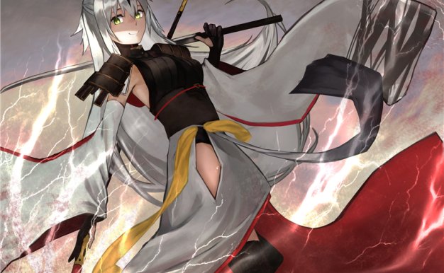 fate/FGO系列角色长尾景虎图集原画插画P站同人图片素材 图包合集