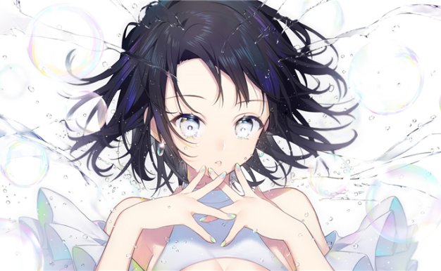 动漫日系插画美甲彩甲少女主题图集画册原画壁纸图片素材美术资料