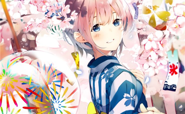 动漫五等分的花嫁中野一花P站图集原画插画壁纸图片素材 美术资料