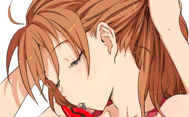 动漫插画绑头发少女发结主题图集原画插画CG线稿壁纸美术图片素材