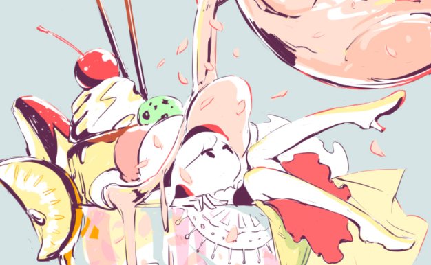 日本画师アボガド6猎奇孤独感想象风格简笔原画插画线稿 图片素材