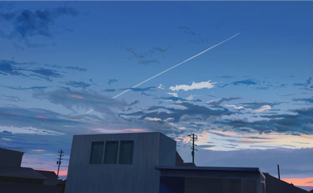 日本画师banishment动漫唯美意境场景风景天空原画壁纸 图片素材