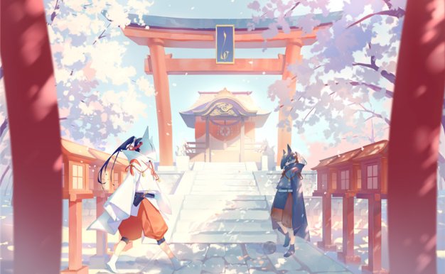 日本画师やまかわ晶莹剔透感水晶感原画图集插画壁纸作品图片素材