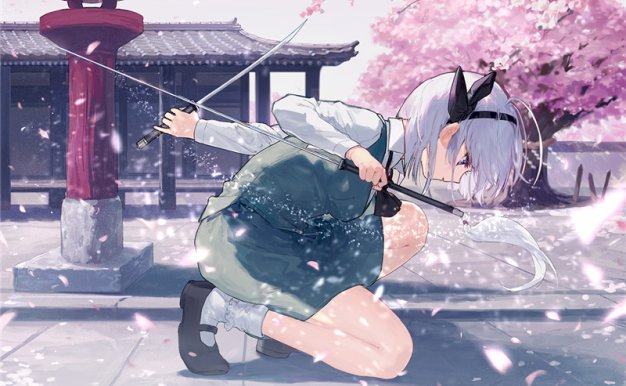 东方project系列角色魂魄妖梦同人图集原画插画壁纸CG 图片素材