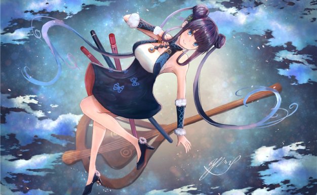 FGO/fate系列角色杨贵妃杨玉环同人图集原画插画壁纸立绘图片素材