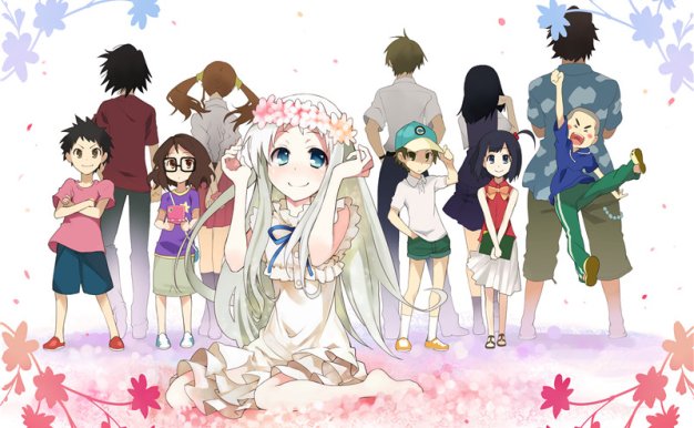 动漫未闻花名面码角色同人图集原画插画CG壁纸图片素材 美术资料