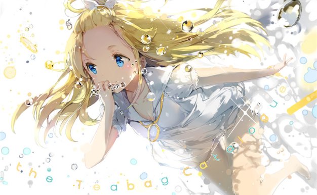 动漫日系萌系金发碧眼少女图集原画插画CG壁纸图片素材 美术资料