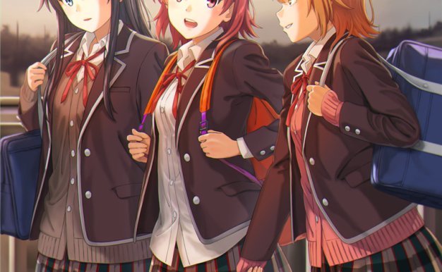 动漫春物角色由比滨结衣同人图集插画线稿CG壁纸图片素材美术资料