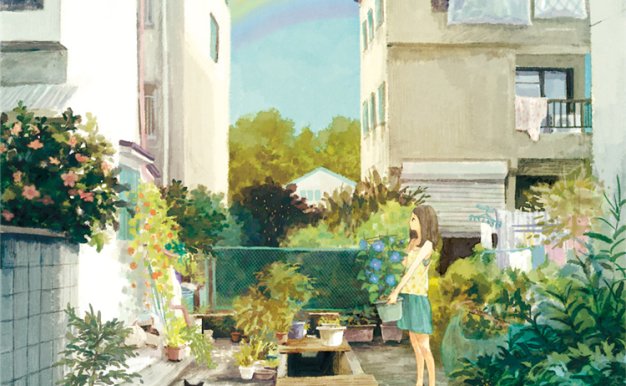 动漫日系插画空间感构图美感设计原画壁纸CG图片素材美术绘画资料