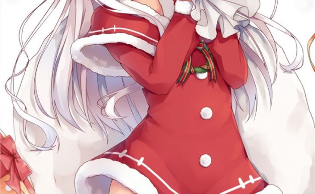 动漫二次元圣诞装扮少女主题原画插画图集CG壁纸图片素材美术资料