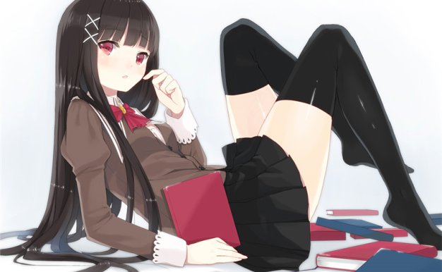 动漫绝对领域少女壁纸图包原画插画素材P站同人图合集