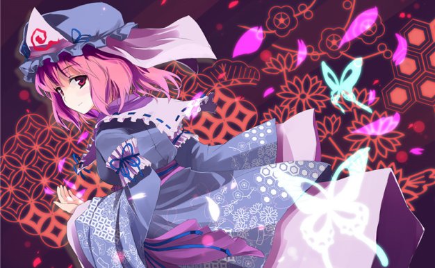 东方project西行寺幽幽子壁纸图包原画插画素材P站同人图合集