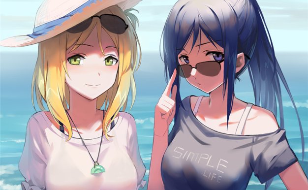 露肩装少女壁纸图包原画插画素材P站同人超清动漫合集