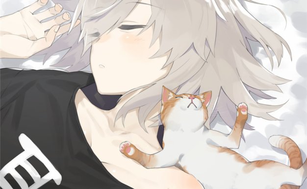 少女睡颜壁纸图包原画插画素材P站同人图合集动漫图