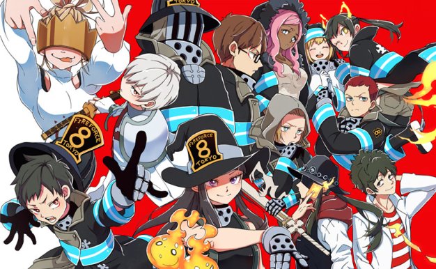 动漫炎炎消防队超清壁纸图包原画插画素材P站同人图合集