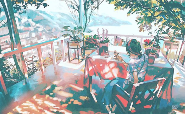 P站画师Klegs作品图包合集 淡治愈系风格日常场景原画插画[88P]