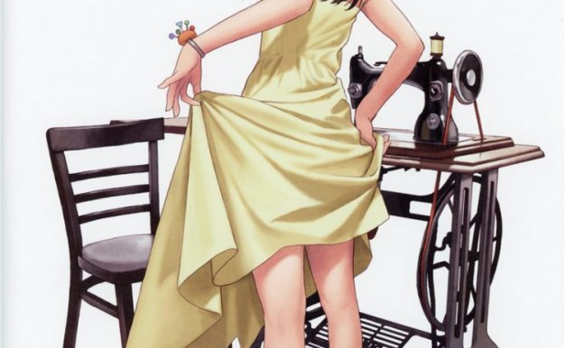 插画师村田莲尔作品图包合集 复古圆脸原画插画超清动漫壁纸