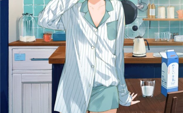 动漫睡衣少女壁纸图包原画插画素材P站同人图合集动漫图