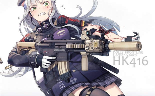 少女前线HK416壁纸图包原画插画素材P站同人图合集