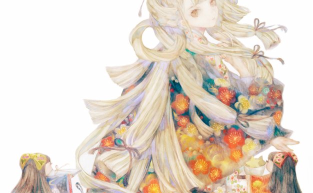 日本画师夜汽车作品图包合集 精致细腻童话少女画风原画插画