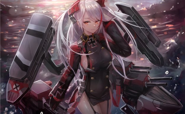 碧蓝航线欧根亲王壁纸图包原画插画素材P站同人图合集