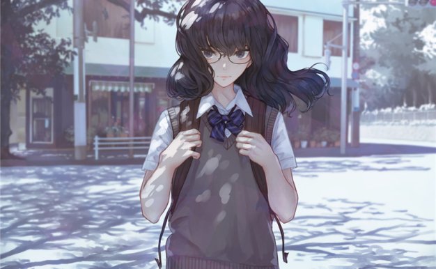 P站画师カオミン作品图包合集 高冷淡高挑少女原画插画 pid1236873