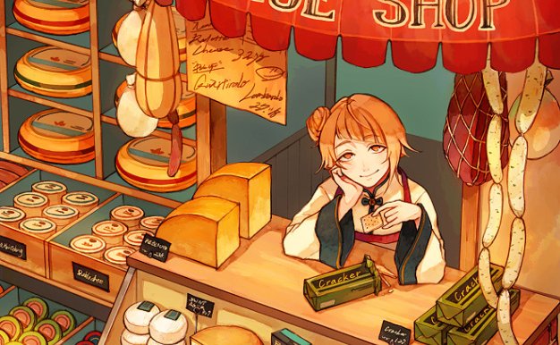 P站画师紅木春作品图包合集 温馨复古原画插画 pid1979059