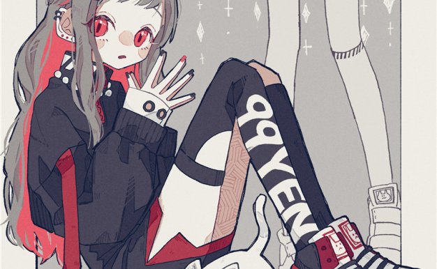 P站画师九十九円作品图包合集 简约画风原画插画 pid40606339