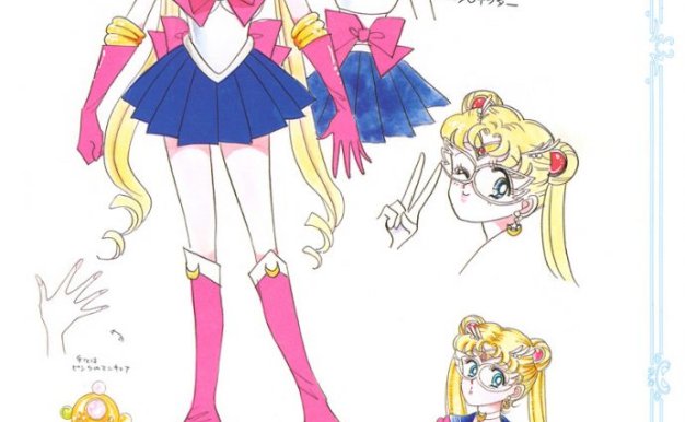 动漫美少女战士官方原稿设定集资料线稿画集