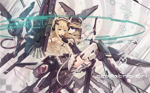 二次元机甲少女壁纸图包原画插画素材P站同人图合集