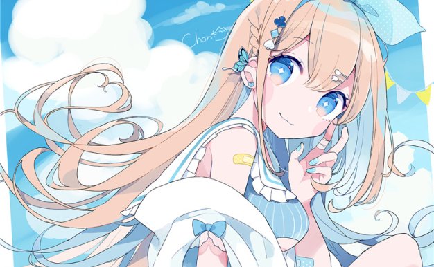 P站画师ちょん作品图包合集 活泼可爱少女原画插画 pid15158551