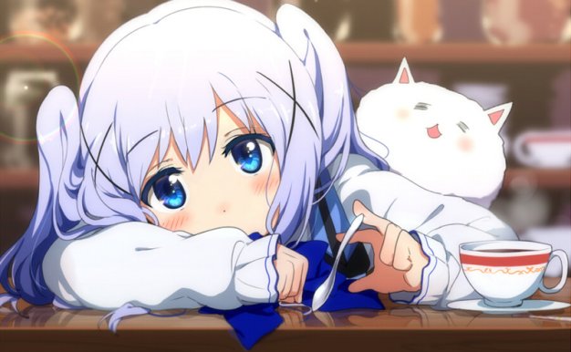 请问您今天要来点兔子吗角色香风智乃壁纸图包原画插画素材P站同人图合集