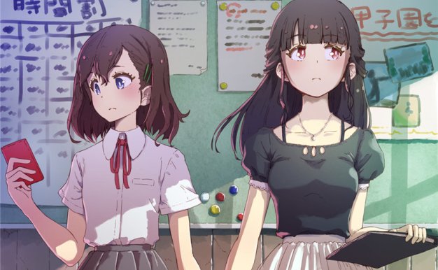 P站画师香川悠作作品图包合集 百合向少女原画插画