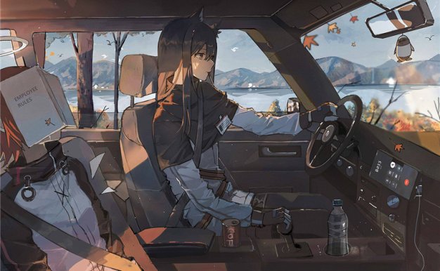 明日方舟德克萨斯壁纸图包原画插画素材P站同人图合集